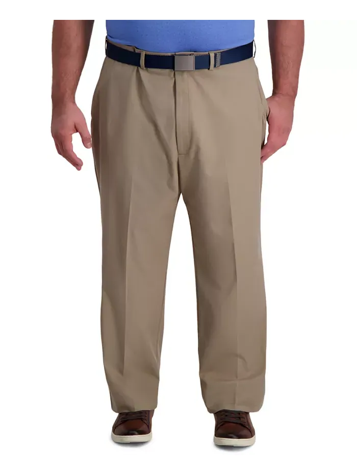 Брюки Big & Tall Cool Right Performance Flex Classic Fit с плоской передней частью Haggar