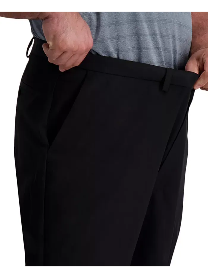Брюки Big & Tall Cool Right Performance Flex Classic Fit с плоской передней частью Haggar — изображение 4 из 6, черный