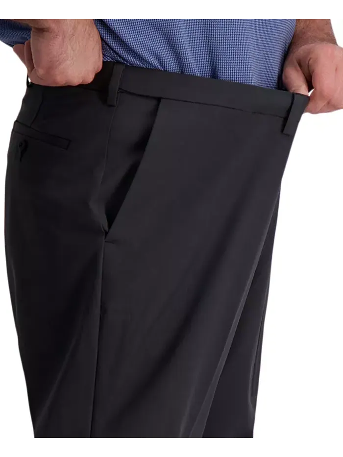 Брюки Big & Tall Cool Right Performance Flex Classic Fit с плоской передней частью Haggar — изображение 4 из 6, темный серый