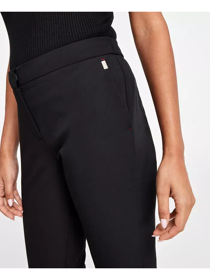 Женские брюки Sloane с зауженным кроем по щиколотку Tommy Hilfiger — изображение 4 из 8, черный