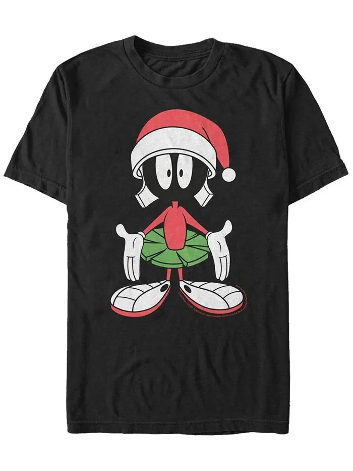 Мужская футболка с коротким рукавом Looney Tunes Marvin Christmas Fifth Sun — изображение 1 из 1, черный