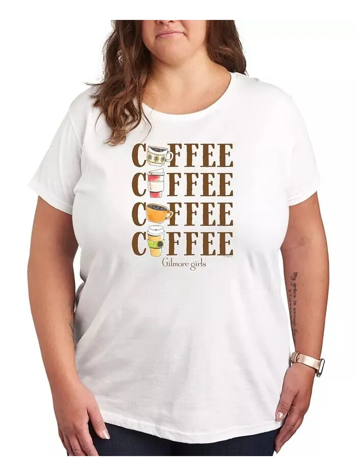 Модная футболка с рисунком Gilmore Girls больших размеров Hybrid Apparel — изображение 1 из 3, белый