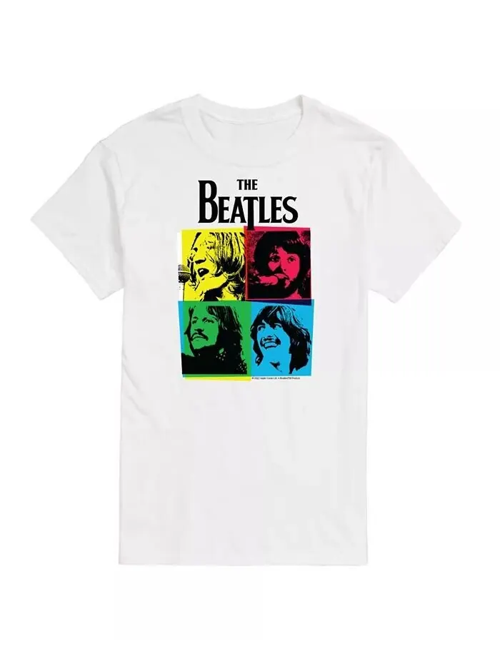 Hybrid Apparel Яркая футболка The Beatles Group с короткими рукавами AIRWAVES — изображение 1 из 3, белый