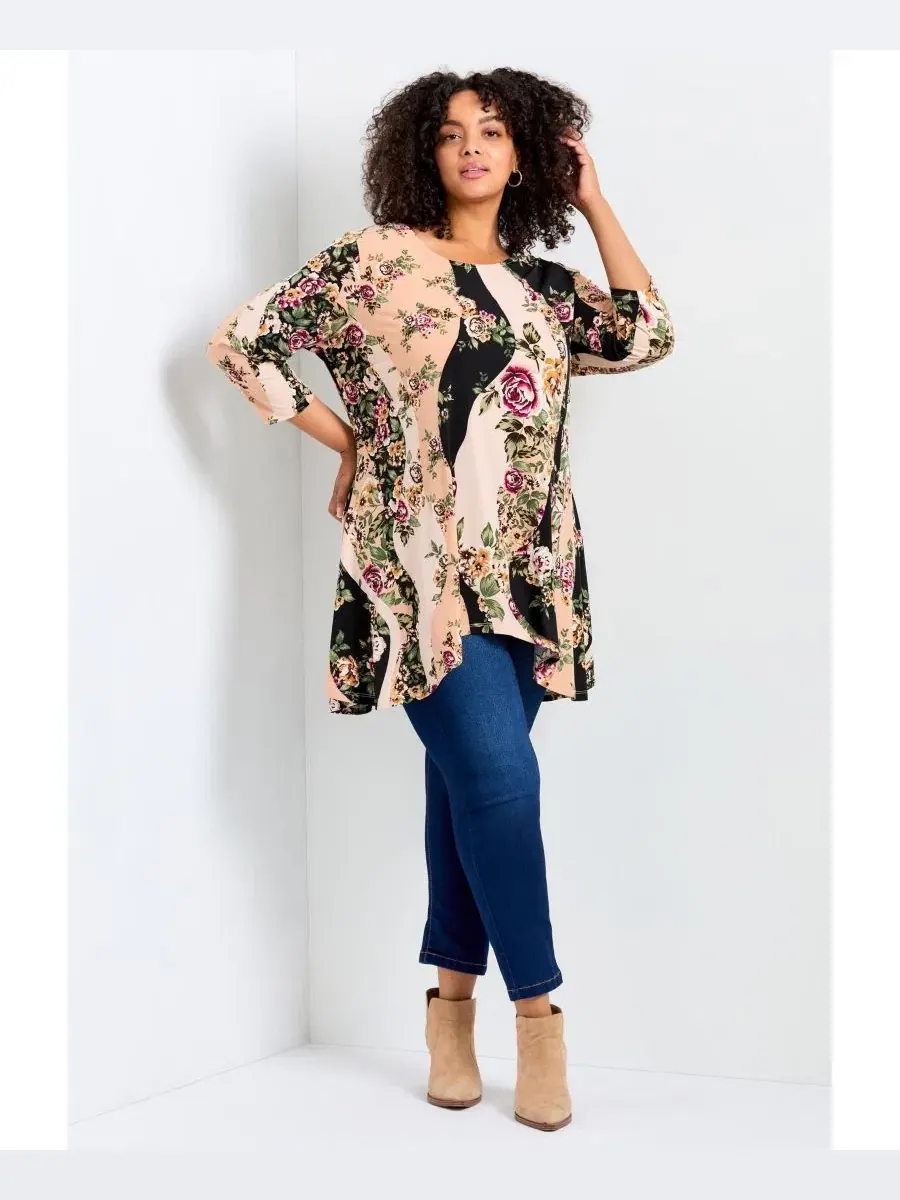 Туника с длинным рукавом Alana Tunic AVENUE — изображение 2 из 3, розовый