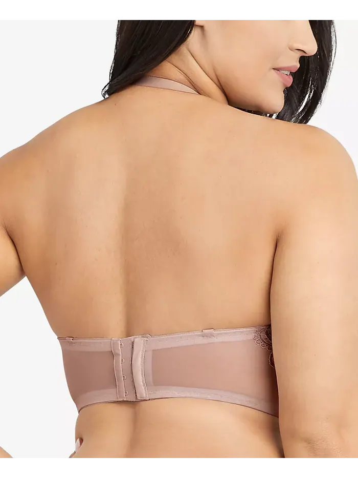 Удлиненный бюстгальтер-бралетт Pure Comfort из кружева и сетки DM1188 Maidenform — изображение 2 из 6, коричневый