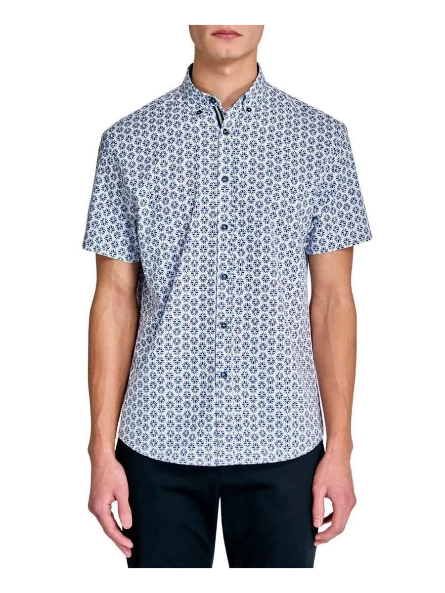 Рубашка с коротким рукавом с принтом Performance Camp Shirt Society of Threads — мульти
