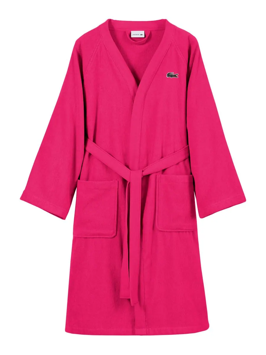 Банный халат из 100% хлопкового пике с нашивкой и логотипом Lacoste Home