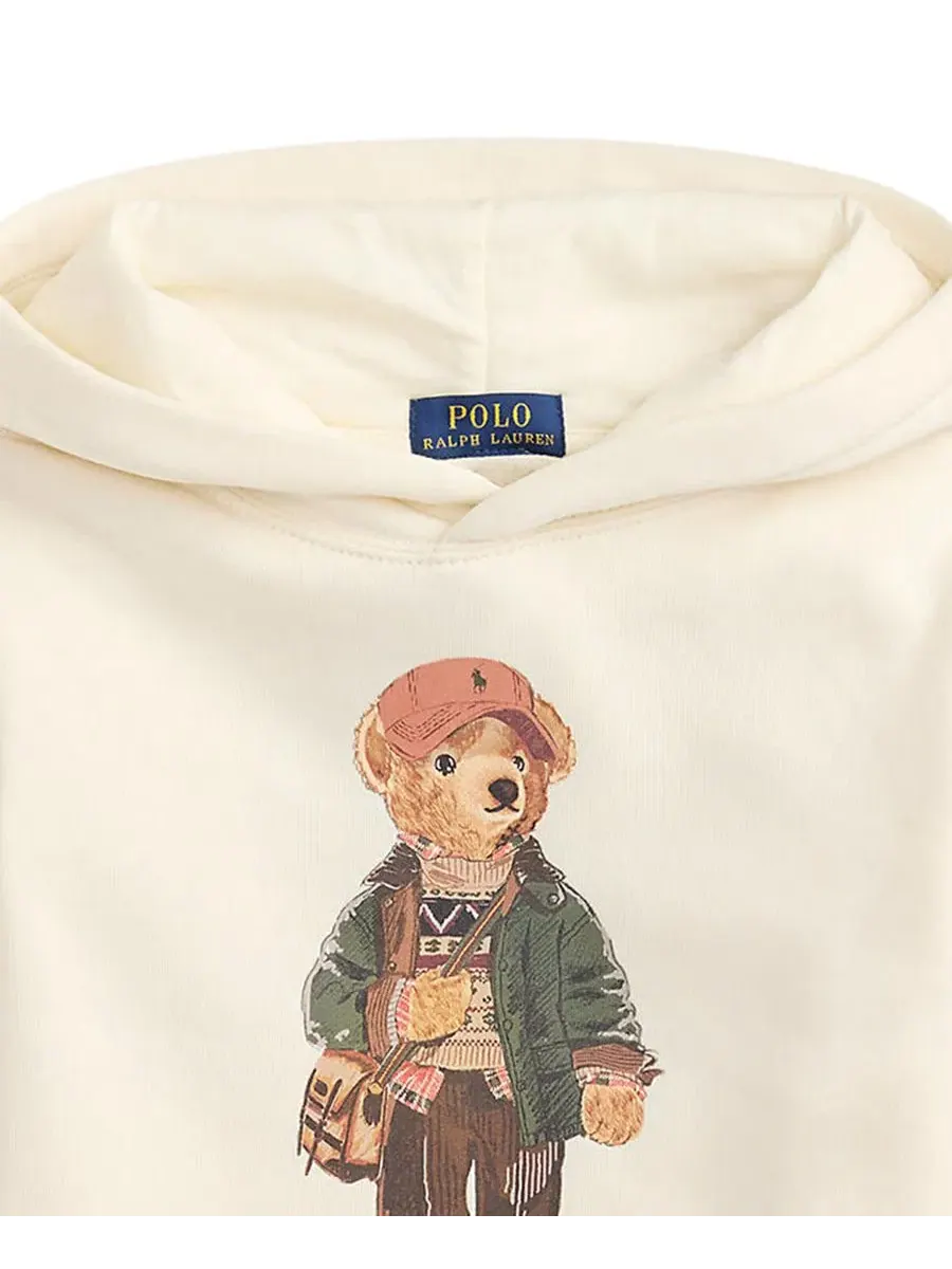 Худи с капюшоном из флиса с принтом Polo Bear, модель Polo Bear Fleece Hooded Sweatshirt Polo Ralph — изображение 3 из 3