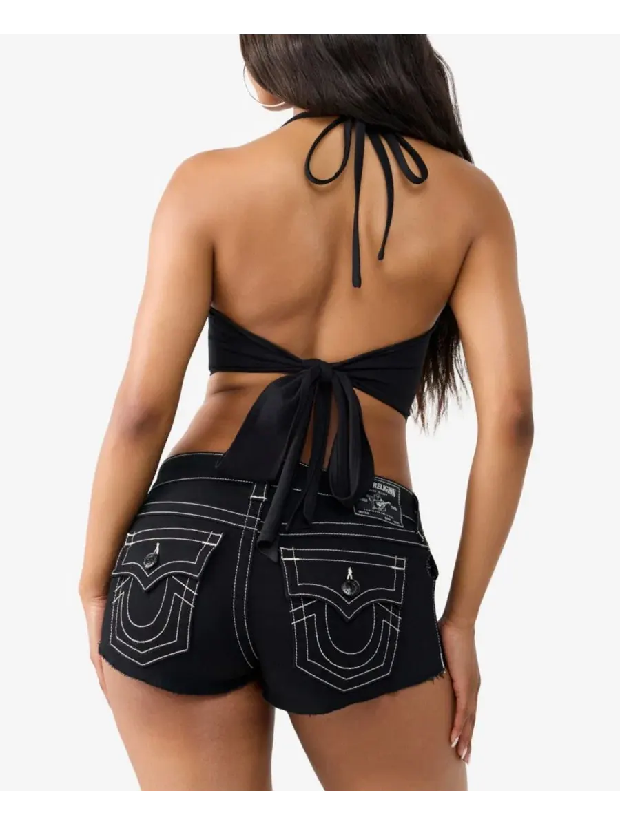 Топ с запа́хом без рукавов Buddha Sweetheart Tie True Religion — изображение 3 из 3, черный