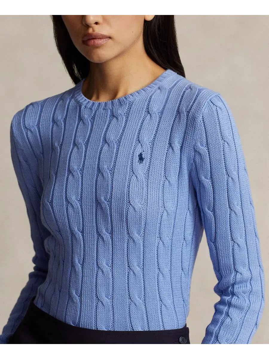 Свитер с воротником-гольф из хлопка, Slim Fit Polo Ralph Lauren — изображение 3 из 16, синий