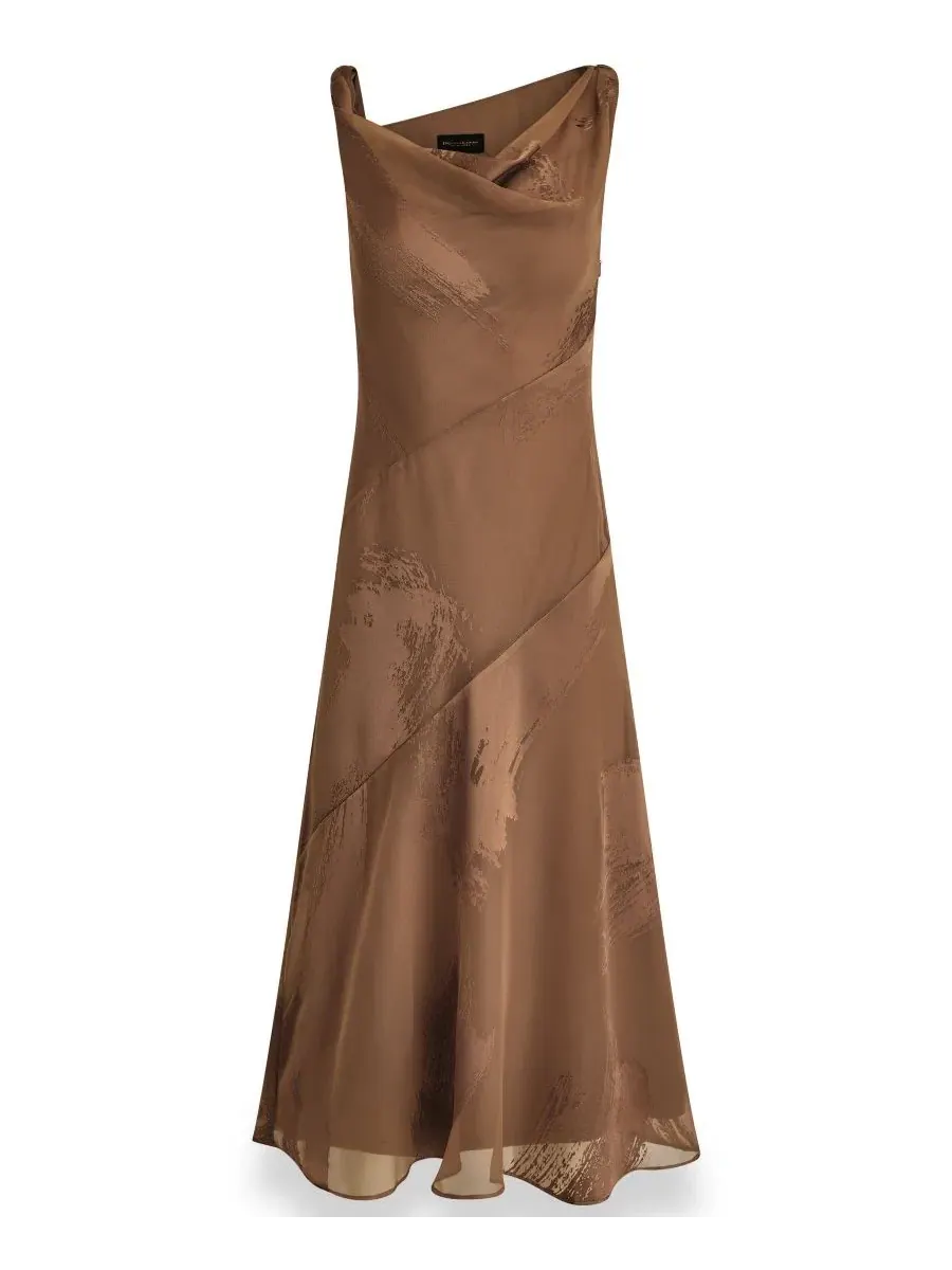 Платье миди с одним плечом, с асимметричным вырезом, модель One-Shoulder Midi Dress Donna Karan New — изображение 7 из 7