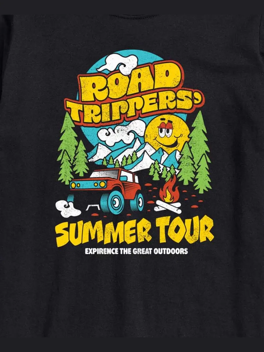Футболка с коротким рукавом с принтом Road Trippers Summer Tour AIRWAVES — изображение 3 из 3, черный