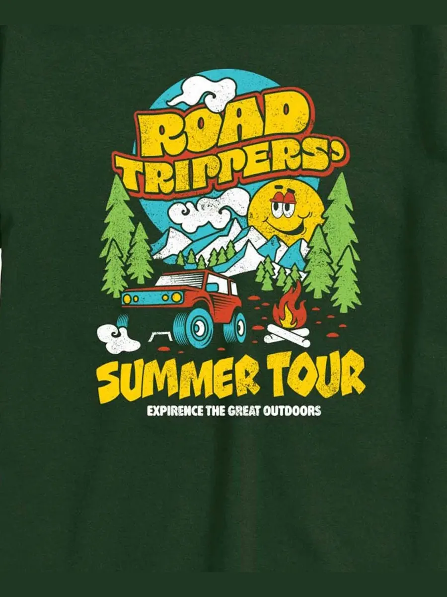Футболка с коротким рукавом Road Trippers Summer Tour AIRWAVES — изображение 3 из 3, зеленый
