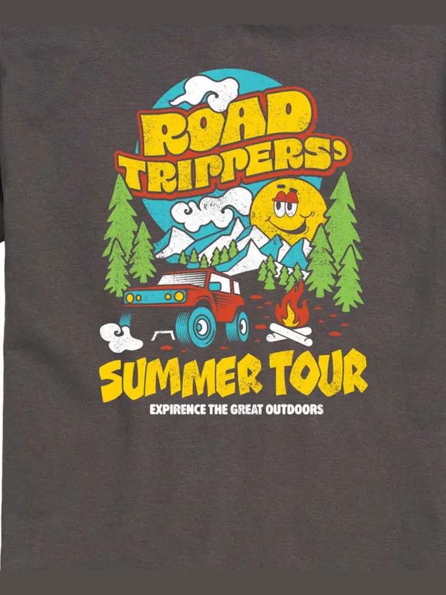 Футболка с принтом Road Trippers Summer Tour AIRWAVES — изображение 3 из 3, темно-серый