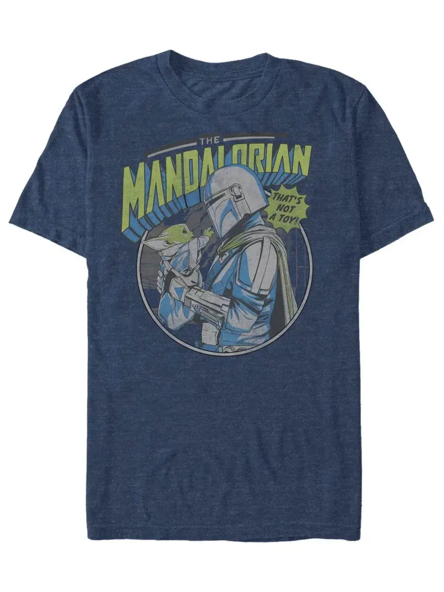 Футболка с принтом The Mandalorian Child Fifth Sun — изображение 1 из 3, темно-синий