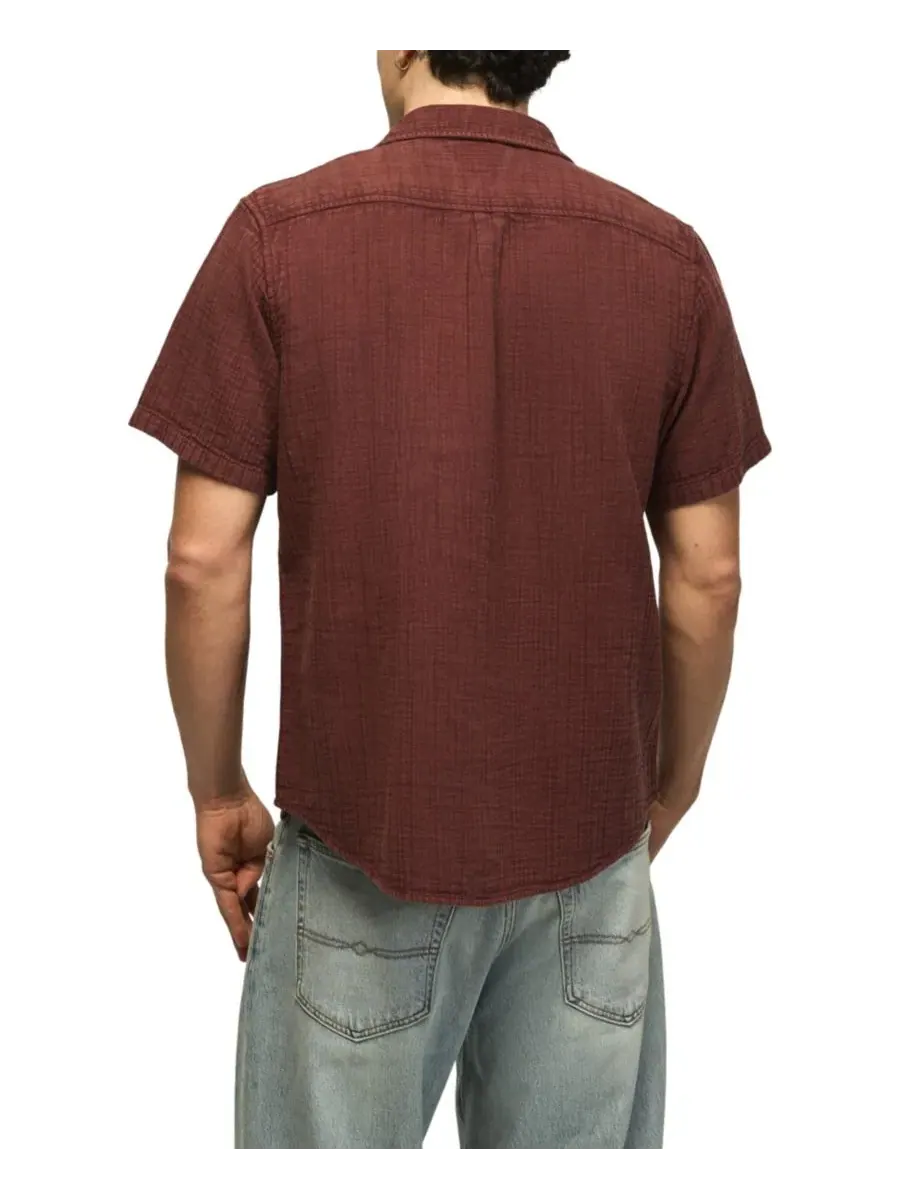 Рубашка с коротким рукавом из двойной марли Lucky Brand — изображение 5 из 5, шоколадный