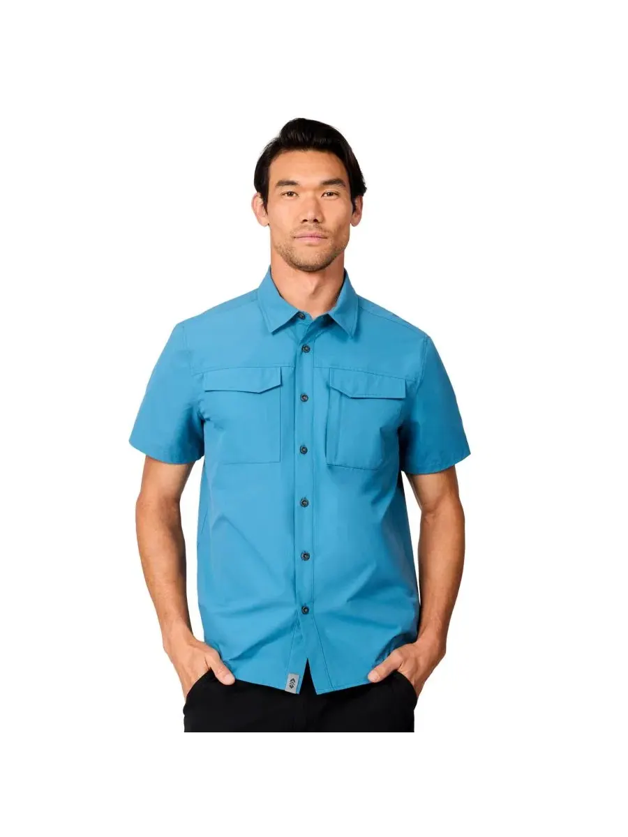 Мужская рубашка с коротким рукавом Sedona Rip-Stop Explorer Shirt Free Country — изображение 2 из 4, морской