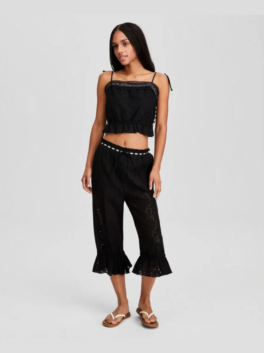 Комплект из топа и брюк-баллонов с кружевом Ribbon Trim Lace And Now This