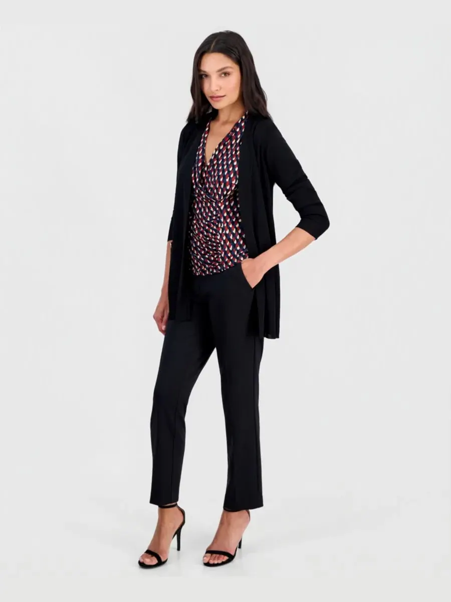 Кардиган с шалью-воротником Anne Klein — изображение 3 из 4, черный