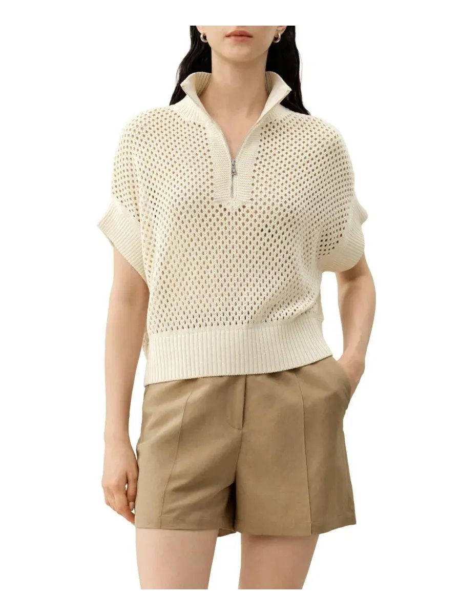 Женская майка-борцовка Toscana Pointelle Embroidered Vest LILYSILK