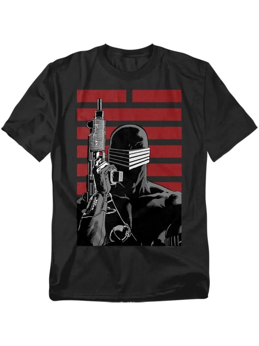 Футболка с принтом Snake Eyes G.I. Joe Hasbro+ — изображение 1 из 3, черный
