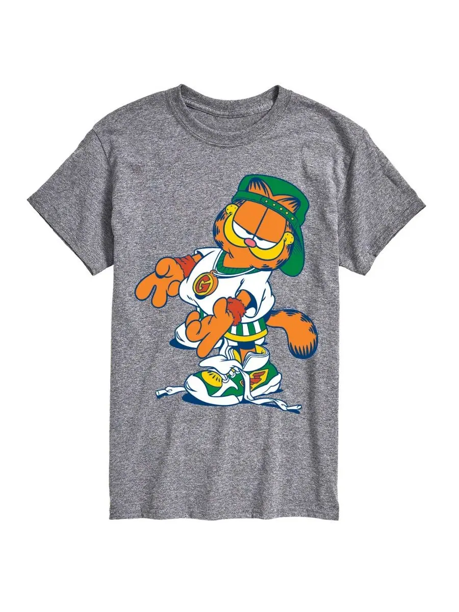Футболка с принтом Garfield Streetwear Peace Sign AIRWAVES — изображение 1 из 3, приглушенный