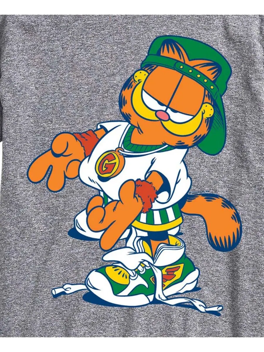 Футболка с принтом Garfield Streetwear Peace Sign AIRWAVES — изображение 3 из 3, приглушенный