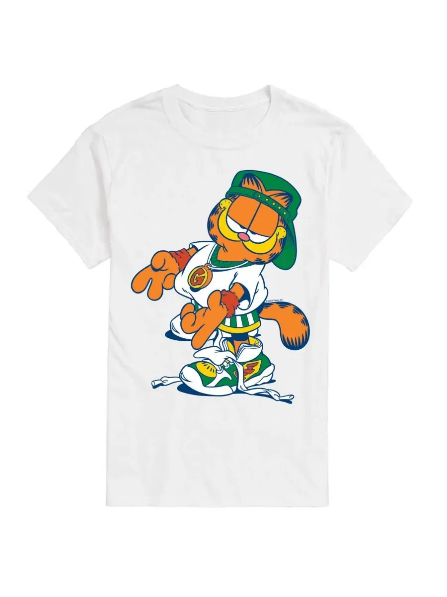 Футболка с принтом Garfield Peace Sign AIRWAVES — изображение 1 из 3, белый