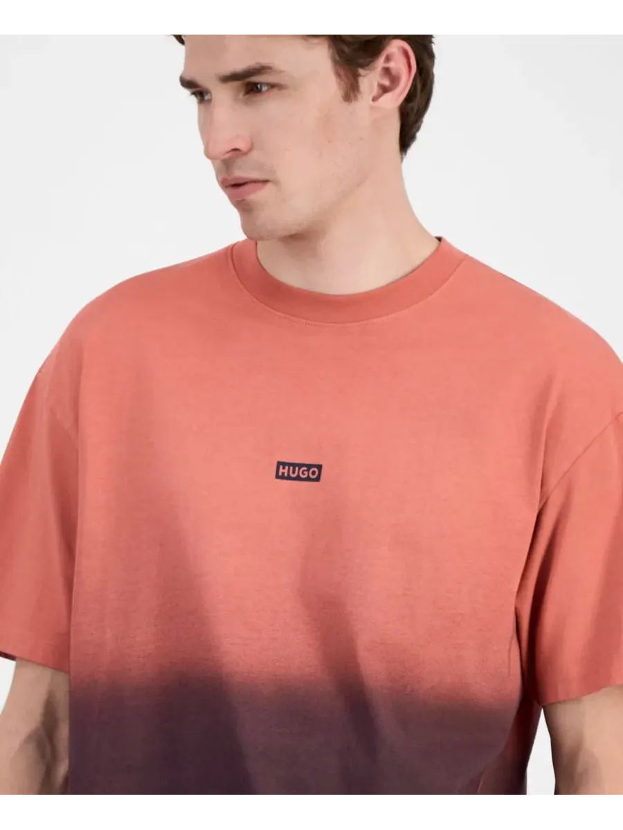 Футболка с принтом спереди и сзади Nalono Hugo Boss — изображение 4 из 4, красный