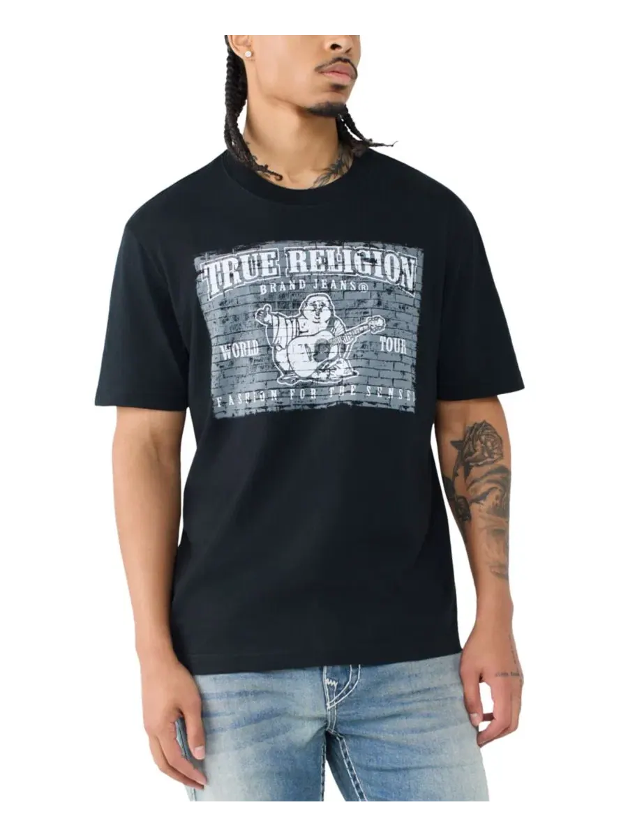 Футболка с коротким рукавом и принтом Brick Buddha True Religion