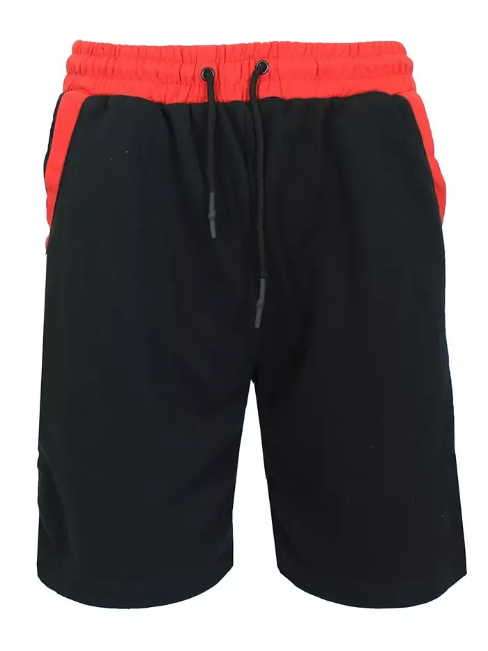 Мужские спортивные шорты из френч-терри Jogger Sweat Lounge Galaxy By Harvic — изображение 1 из 2, черный красный