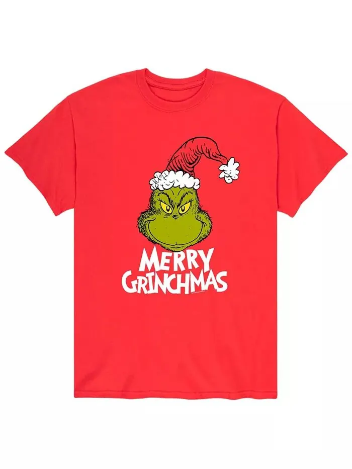 Мужская футболка Dr. Seuss The Grinch Merry Grinchmas AIRWAVES — изображение 1 из 2, красный