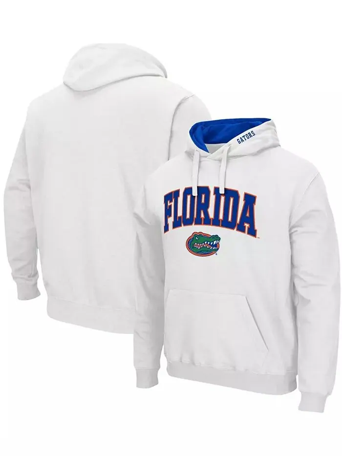 Мужская толстовка с капюшоном Florida Gators Arch Logo 3.0 Colosseum — изображение 1 из 5, белый