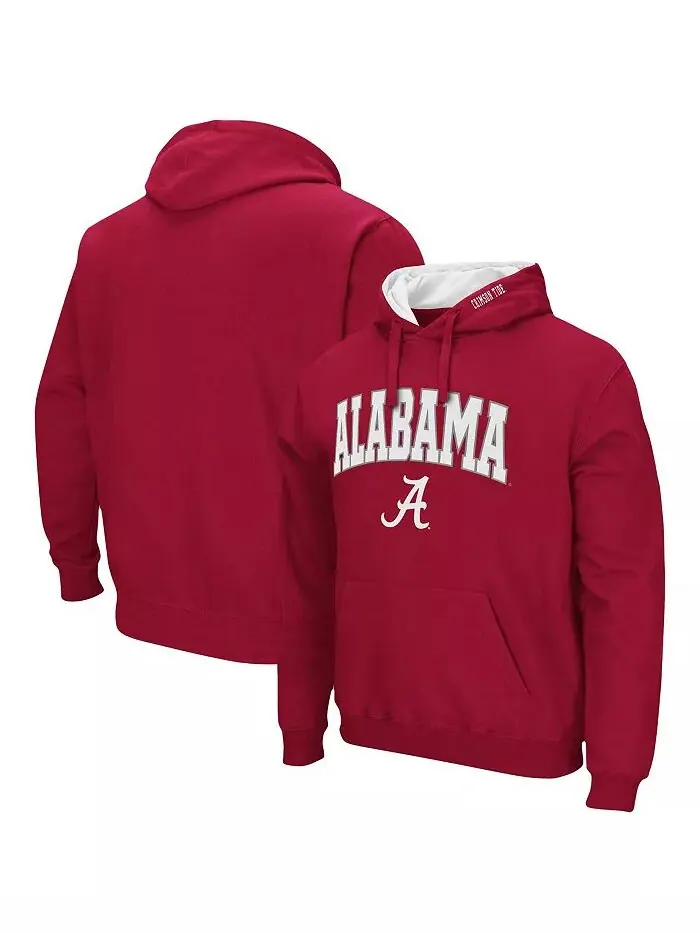 Мужская толстовка с капюшоном Alabama Crimson Tide Arch and Logo 3.0 Colosseum — изображение 1 из 5, красный