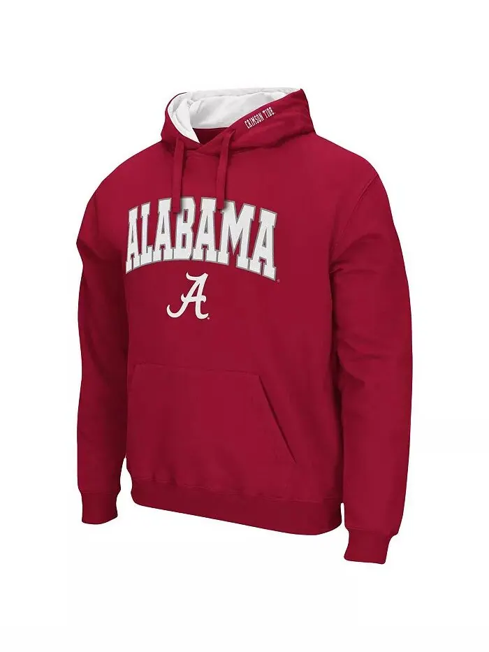 Мужская толстовка с капюшоном Alabama Crimson Tide Arch and Logo 3.0 Colosseum — изображение 2 из 5, красный