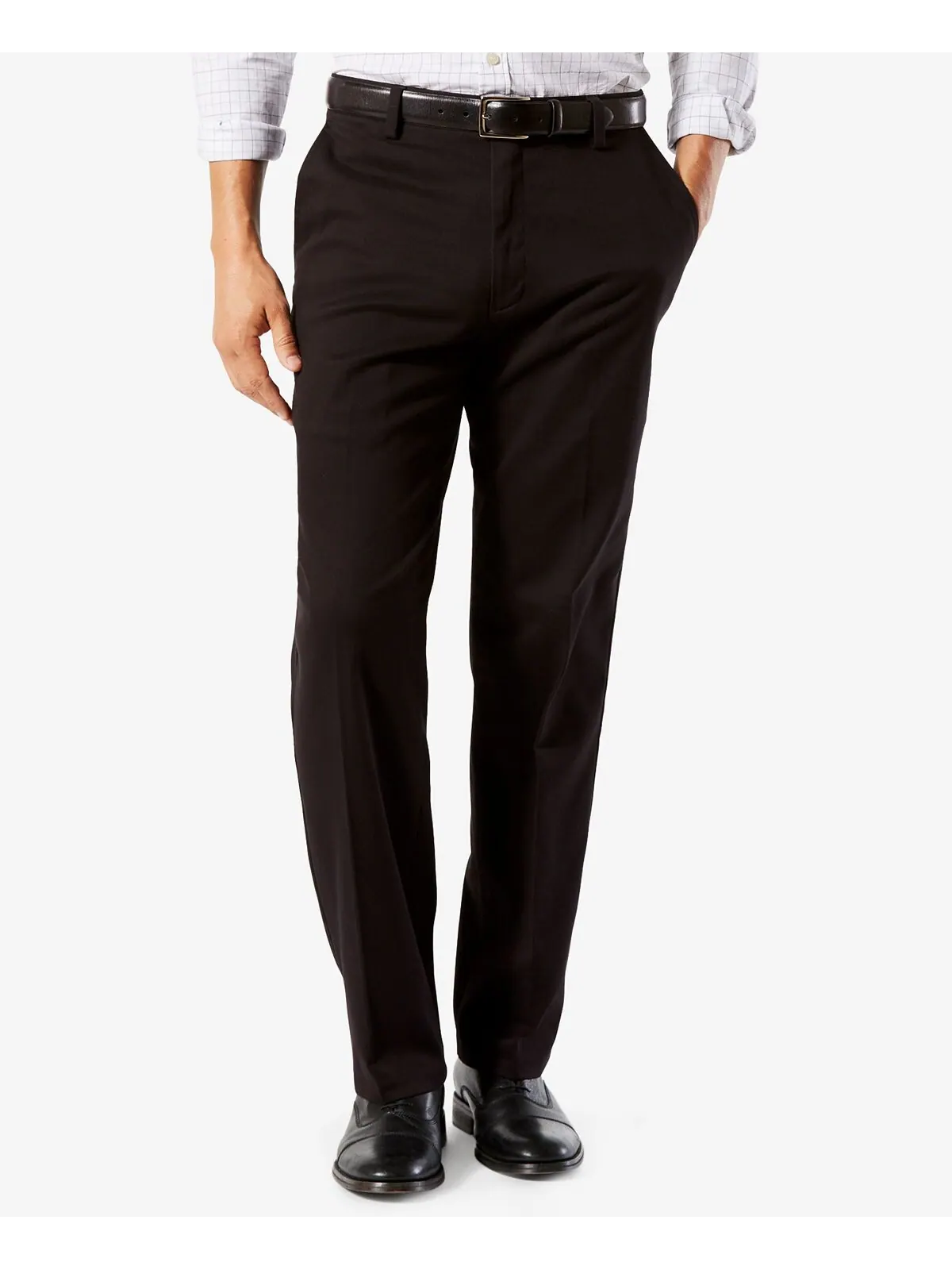 Мужские брюки easy classic fit цвета хаки стрейч Dockers
