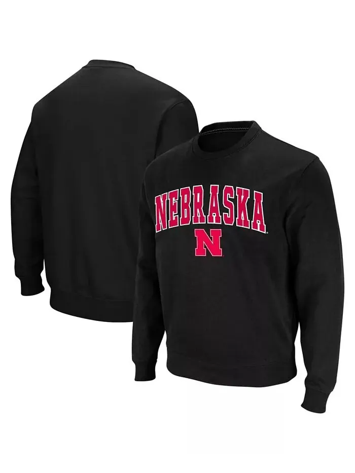 Мужская толстовка-пуловер Nebraska Huskers Arch & Logo Colosseum — изображение 1 из 6, черный