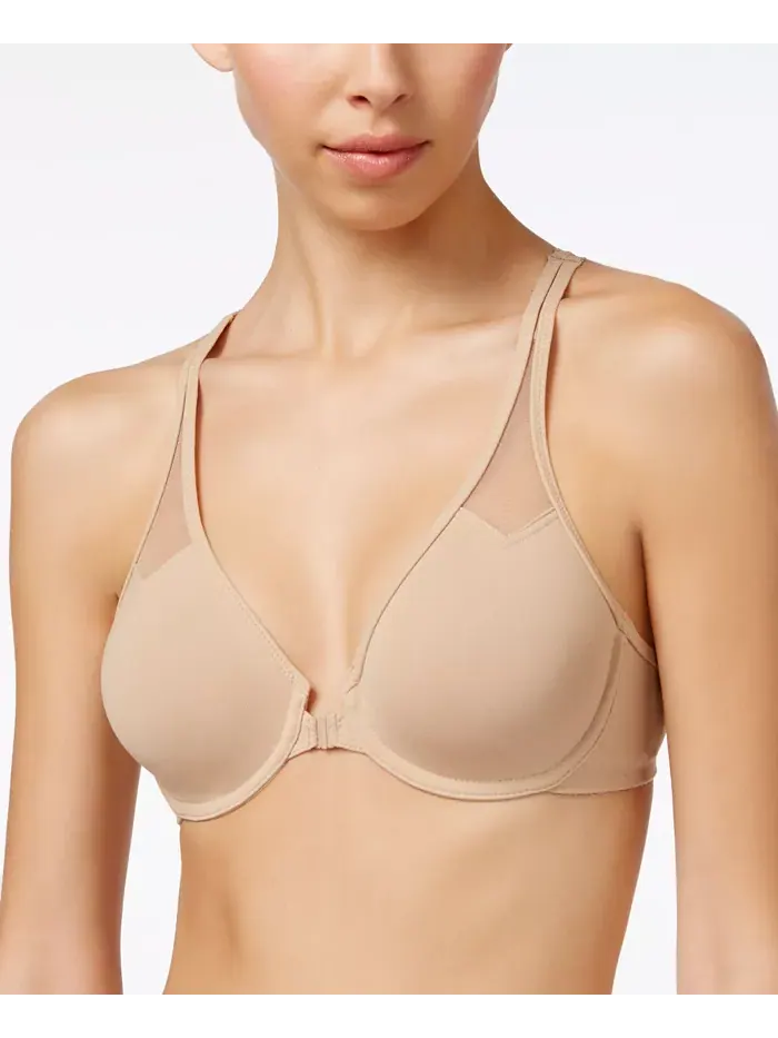 Бюстгальтер Body by Wacoal Racerback с косточками и передней застежкой 65124 — изображение 1 из 8, бежевый