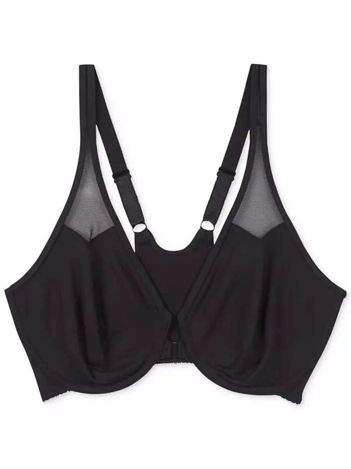 Бюстгальтер Body by Wacoal Racerback с косточками и передней застежкой 65124 — изображение 12 из 13, черный