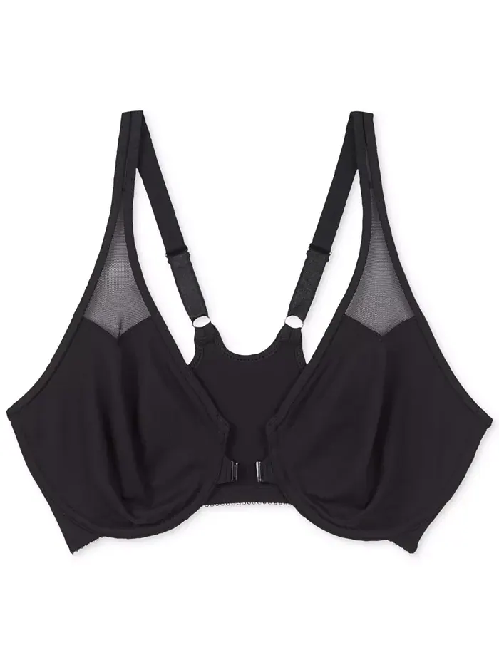 Бюстгальтер Body by Wacoal Racerback с косточками и передней застежкой 65124 — изображение 13 из 13, черный