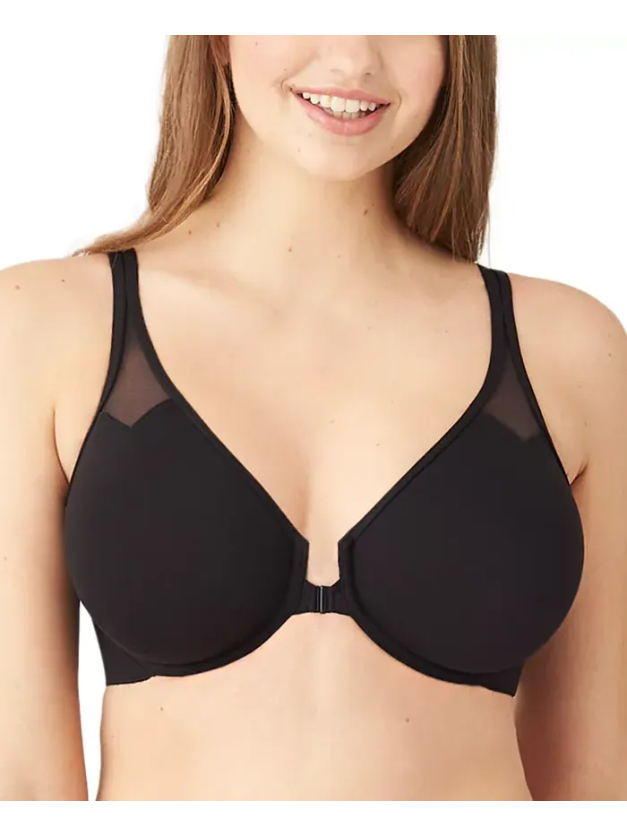 Бюстгальтер Body by Wacoal Racerback с косточками и передней застежкой 65124 — изображение 5 из 13, черный