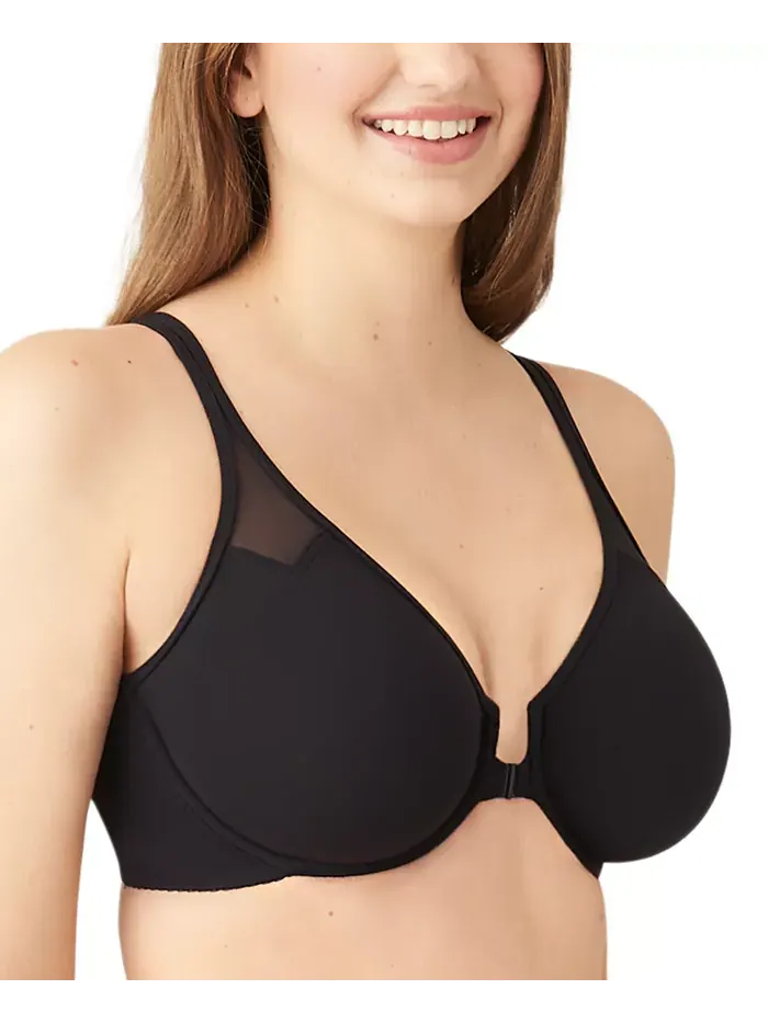 Бюстгальтер Body by Wacoal Racerback с косточками и передней застежкой 65124 — изображение 7 из 13, черный