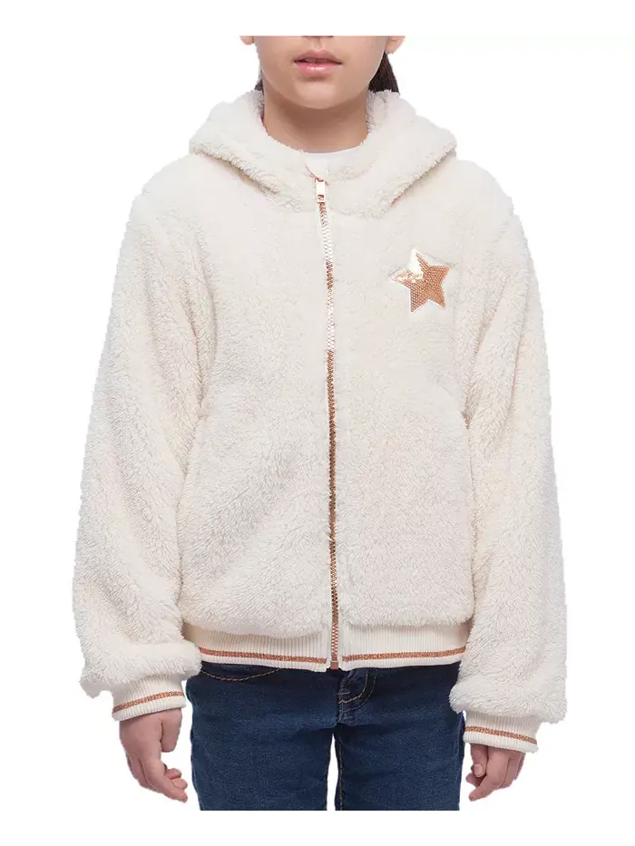 Детская куртка Sherpa Fleece Rokka&Rolla — изображение 1 из 9, светлый бежевый