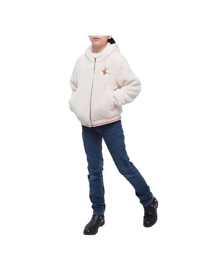 Детская куртка Sherpa Fleece Rokka&Rolla — изображение 4 из 9, светлый бежевый