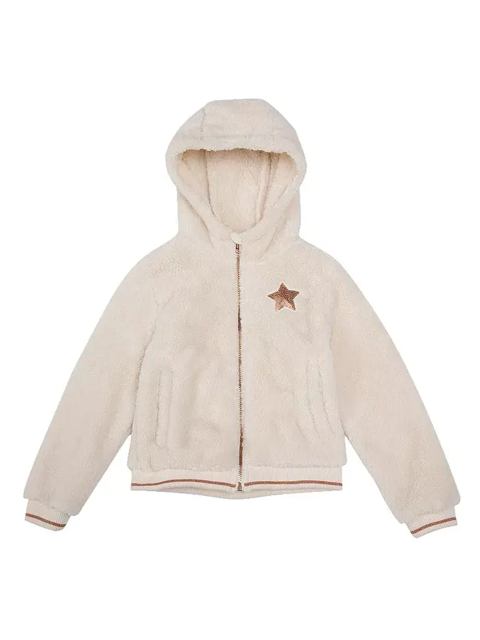 Детская куртка Sherpa Fleece Rokka&Rolla — изображение 5 из 9, светлый бежевый