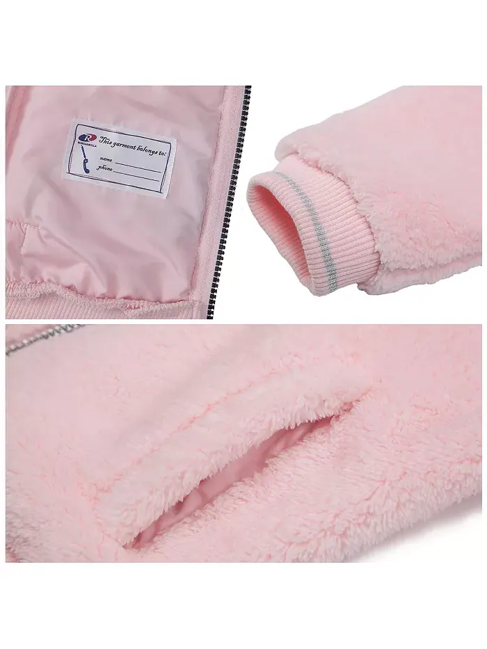 Детская куртка Sherpa Fleece Rokka&Rolla — изображение 5 из 9, розовый