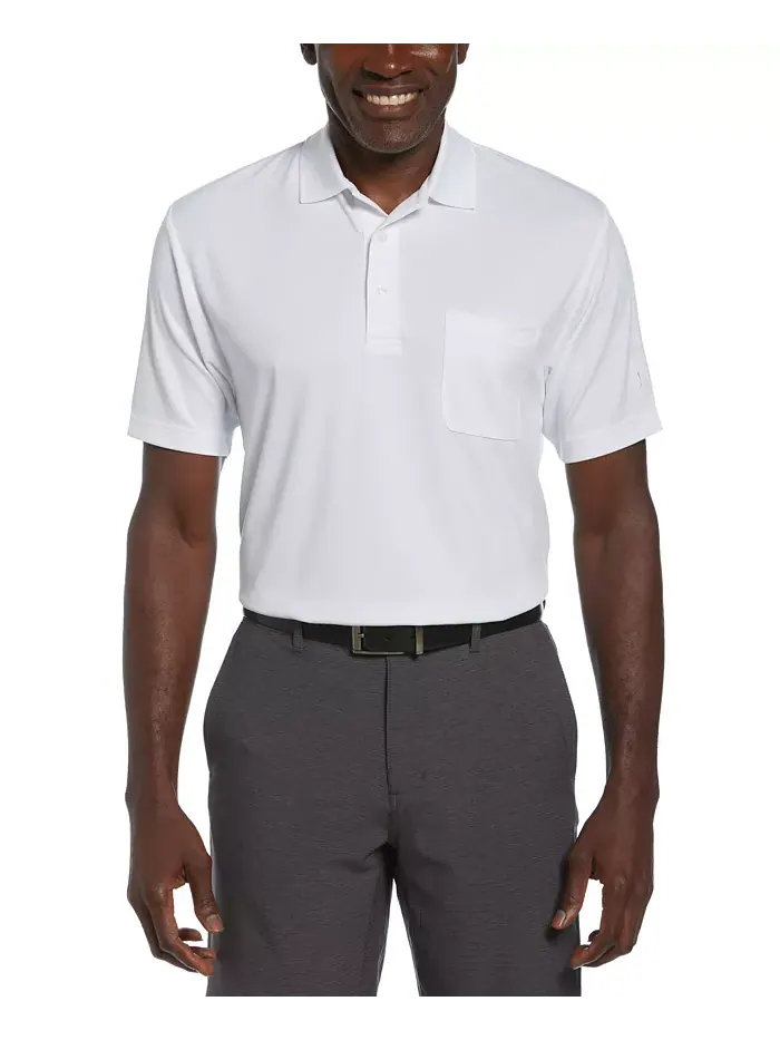 Мужская поло для гольфа Airflux Solid Mesh с коротким рукавом PGA TOUR