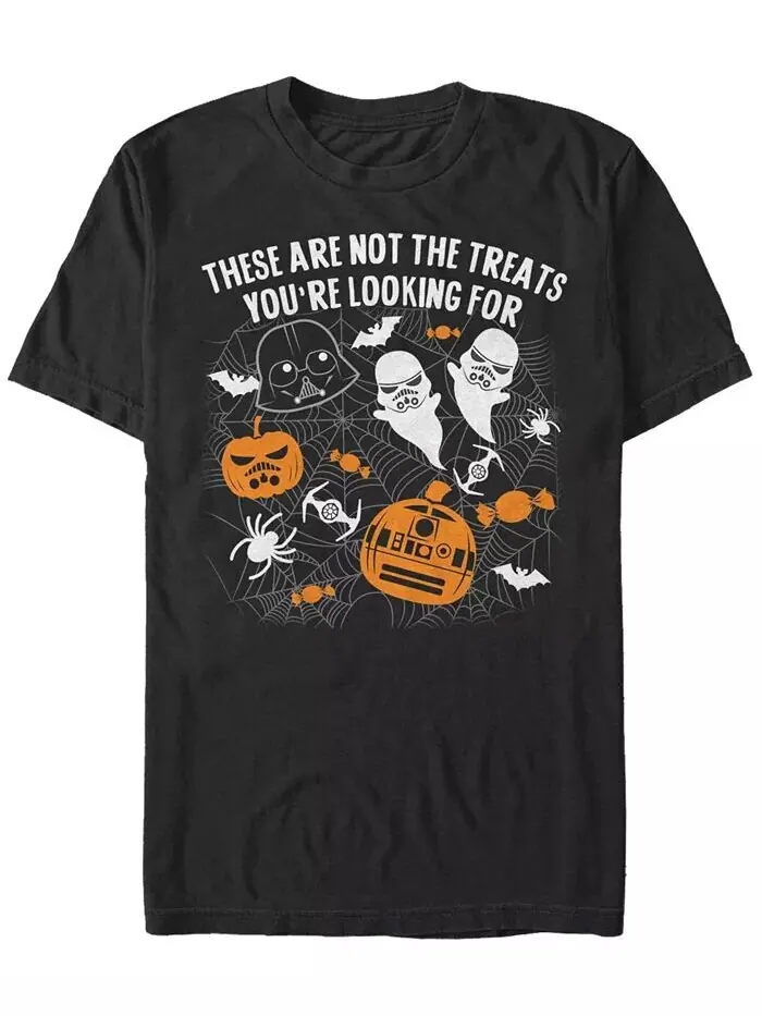 Мужская футболка с коротким рукавом Happy Halloween Treats из «Звездных войн» Fifth Sun — изображение 1 из 1, черный