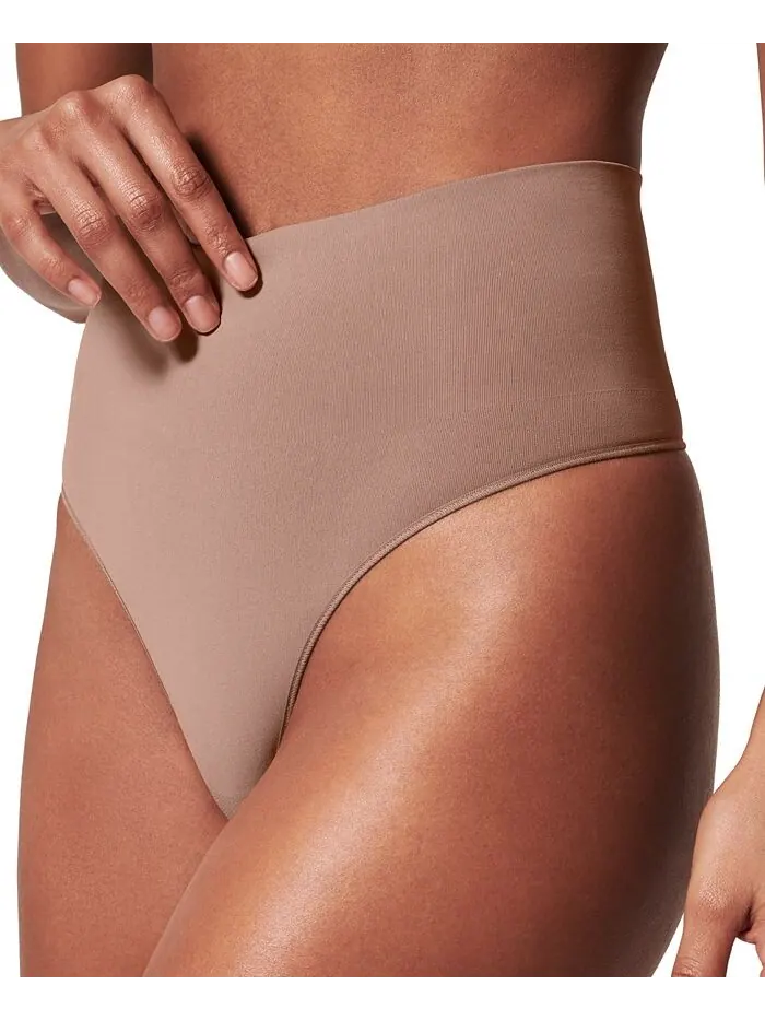 Женское нижнее белье-стринги EcoCare Shaping 40048R SPANX — изображение 2 из 3, кафе-лате