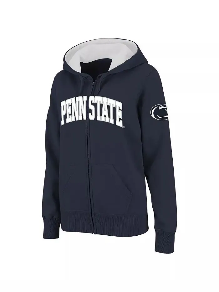 Женская толстовка с капюшоном Penn State Nittany Lions с арочным названием и молнией Colosseum — изображение 1 из 5